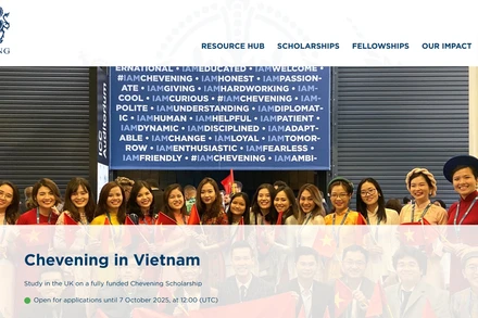 Học bổng Chevening đã mở đơn dành cho các ứng viên tại Việt Nam.