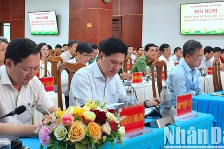 Đại biểu tham dự Hội nghị tổng kết phong trào thi đua “Dân vận khéo” giai đoạn 2020-2025 tại Cà Mau.