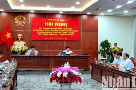 Cà Mau tổ chức hội nghị rút kinh nghiệm vận hành thử nghiệm bộ máy hoạt động cấp xã mới.