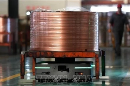 Giá đồng COMEX đã thiết lập nhiều chuỗi tăng và mốc cao kỷ lục. (Ảnh: TTXVN)