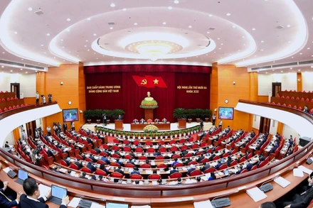 Hội nghị lần thứ 13, Ban Chấp hành Trung ương Đảng khóa XIII diễn ra trong các ngày từ 6-8 tháng 10. (Nguồn: TTXVN) 