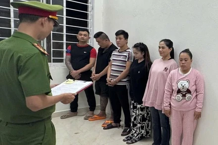 Đà Nẵng khởi tố nhóm đối tượng sử dụng hung khí gây rối trật tự công cộng. (Ảnh: Công an cung cấp)