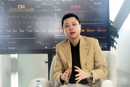 Ông Trần Huyền Dinh, Chủ nhiệm dự án ChainTracer. (Ảnh: HNV)