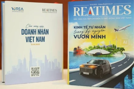 Ấn phẩm "Kinh tế tư nhân trong kỷ nguyên vươn mình". (Ảnh: PV)