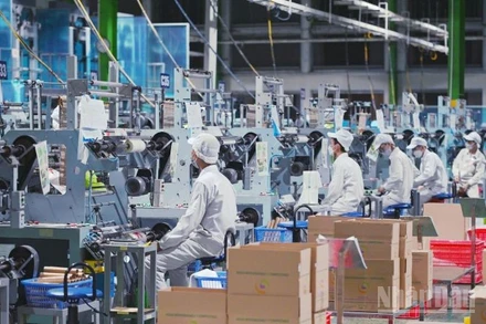 Nâng cao hiệu quả hoạt động, sản xuất kinh doanh của doanh nghiệp, góp phần thúc đẩy tăng trưởng kinh tế vĩ mô đạt mục tiêu trên 8% năm 2025. (Ảnh: HNV)