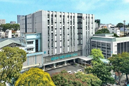 Trụ sở Bệnh viện Bình Dân ở phường Bàn Cờ, Thành phố Hồ Chí Minh. 