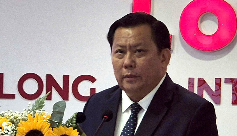 Phó Chủ tịch Ủy ban nhân dân tỉnh Tây Ninh Huỳnh Văn Sơn phát biểu tại lễ ký kết. z6856522327604-d38f674c684ad15ff7b993e597b577bc.jpg