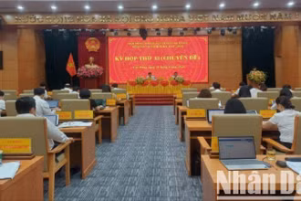 Quang cảnh kỳ họp.