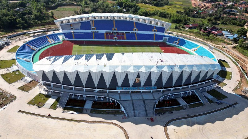 Sân vận động Thái Nguyên được khánh thành ngày 19/12/2025.