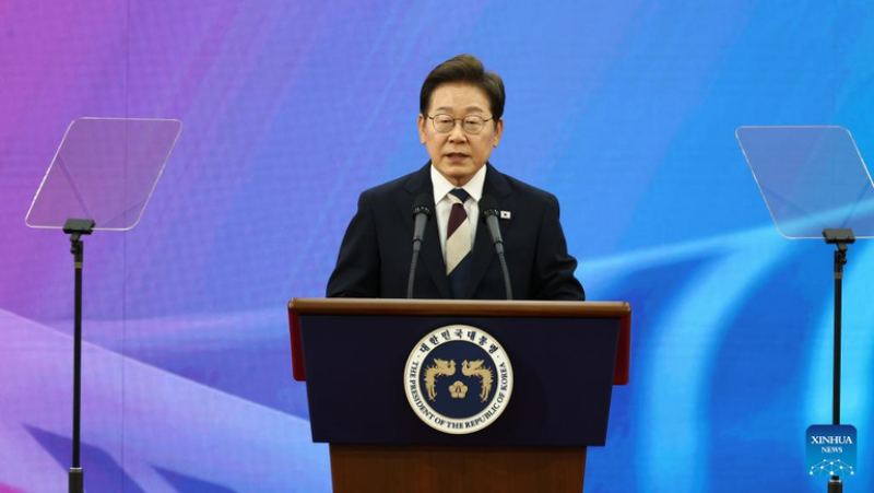Tân Tổng thống Hàn Quốc Lee Jae Myung. (Ảnh: Xinhua)