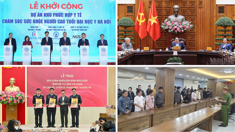 Tin nổi bật ngày 17/1: Tổng Bí thư dự lễ khởi công Dự án khu phức hợp y tế-chăm sóc sức khỏe người cao tuổi Đại học Y Hà Nội; Báo Nhân Dân trao 5.000 số báo Xuân Bính Ngọ tặng cán bộ, chiến sĩ biên giới, hải đảo