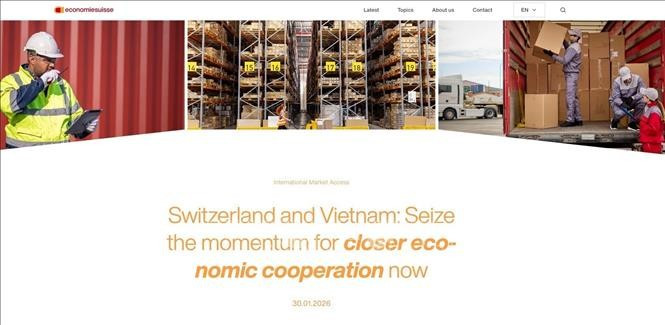 Economiesuisse đánh giá cao tiềm lực của nền kinh tế Việt Nam. (Ảnh: TTXVN phát)