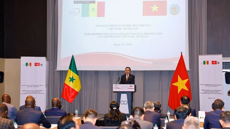 Chủ tịch Quốc hội Trần Thanh Mẫn phát biểu. (Ảnh: DOÃN TẤN/TTXVN)