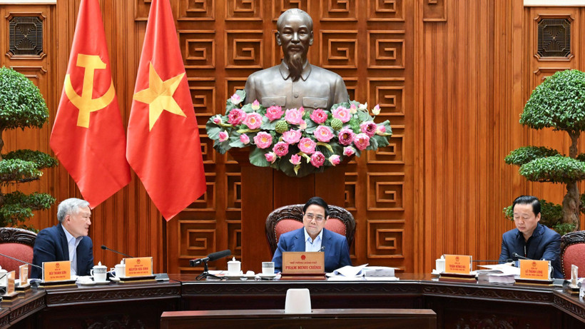 Thủ tướng Phạm Minh Chính dự và chủ trì cuộc họp Thường trực Chính phủ.