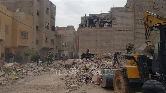 Maroc: Hai tòa nhà đổ sập làm nhiều người thương vong