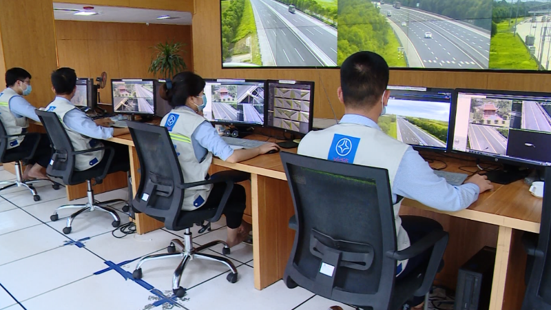 Trung tâm điều hành giao thông cao tốc Hà Nội-Hải Phòng.