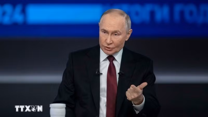 Tổng thống Nga Vladimir Putin. (Ảnh: THX/TTXVN)