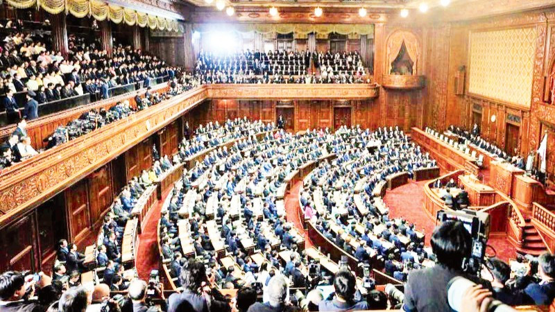 Hạ viện Nhật Bản khai mạc phiên họp thường kỳ. (Ảnh TÂN HOA XÃ)