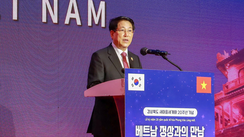 Chủ tịch nước Lương Cường dự Ngày Việt Nam tại Hàn Quốc Chủ tịch nước Lương Cường phát biểu tại sự kiện. (Ảnh: XUÂN KỲ)