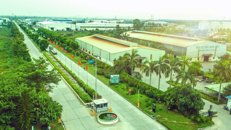 Khu công nghiệp sinh thái Nam Cầu Kiền (thành phố Hải Phòng). (Ảnh: HỒNG ĐIỆP)