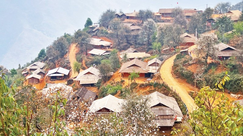 Phong cảnh Nậm Nghẹp vào mùa xuân.