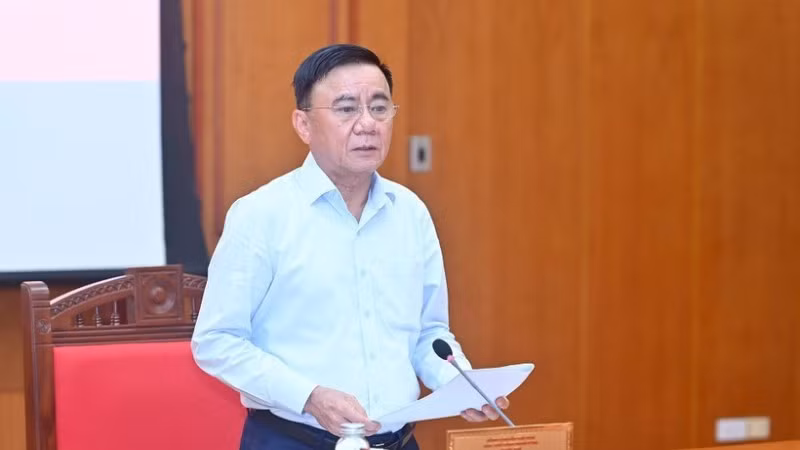 Đồng chí Trần Cẩm Tú, Ủy viên Bộ Chính trị, Thường trực Ban Bí thư. (Ảnh: ĐĂNG KHOA)