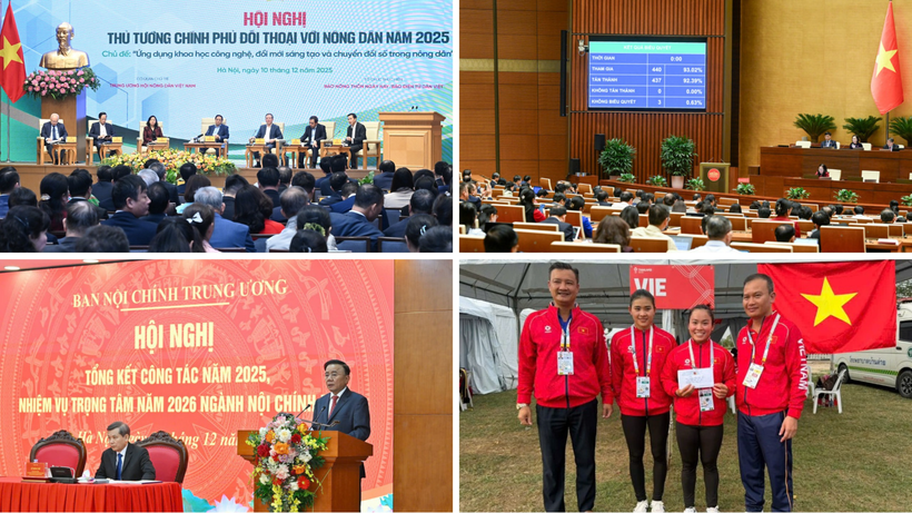 Tin nổi bật ngày 10/12: Thủ tướng Phạm Minh Chính đối thoại với nông dân năm 2025; Quốc hội thông qua nhiều luật, nghị quyết quan trọng; Việt Nam giành tấm Huy chương Vàng đầu tiên tại SEA Games 33