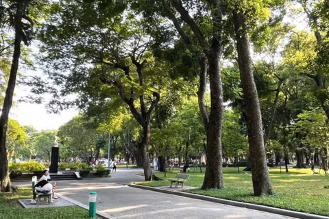 Công viên Thống Nhất có nhiều tiềm năng phát triển không gian sáng tạo. (Ảnh: Ngọc Liên
