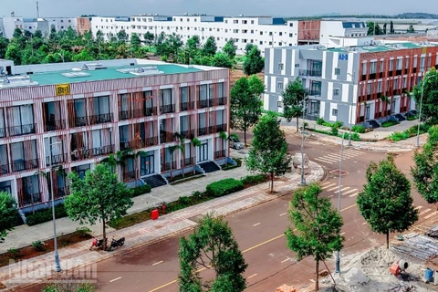 Các khu nhà ở xã hội tại Khu đô thị Ân Phú, phường Tân An, tỉnh Đắk Lắk.