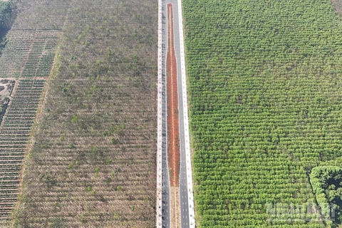 Đường Vành đai 1 Long Khánh được thông xe kỹ thuật sau hơn 1 năm thi công.