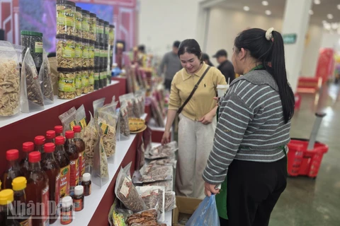 Nguồn cung dồi dào, giá cả ổn định, không xảy ra khan hàng trong mùng 3 Tết. (Ảnh: AN NGUYÊN)