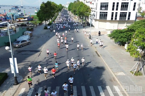 Các vận động viên thi đấu ở Giải Việt dã Ấp Bắc lần thứ 41 năm 2026.