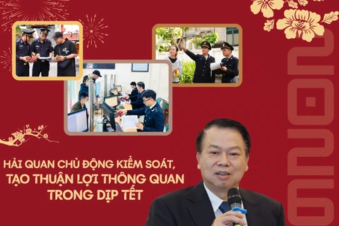 Hải quan chủ động kiểm soát, tạo thuận lợi thông quan trong dịp Tết.