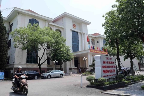 Trụ sở Ủy ban nhân dân thành phố Vĩnh Yên (cũ) nay trở thành trụ sở Ủy ban nhân dân phường Vĩnh Yên, tỉnh Phú Thọ. (Ảnh: TTXVN)