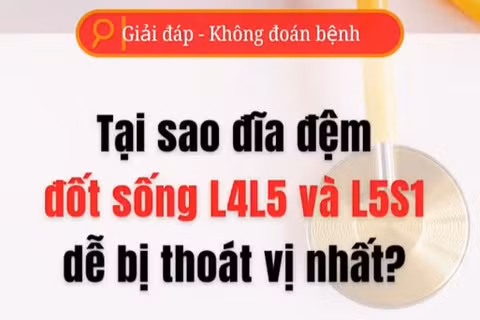 [Video] Tại sao địa đệm đốt sống L4L5 và L5S1 dễ bị thoát vị nhất?