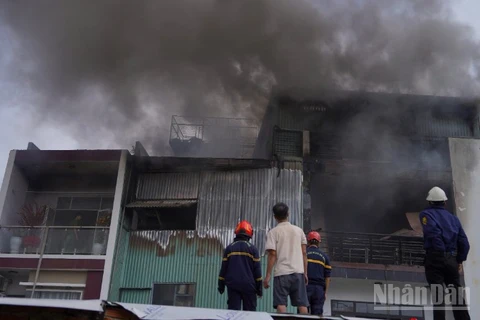 Hiện trường vụ cháy.