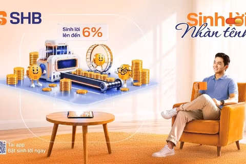 SHB ra mắt tính năng “Sinh lời nhàn tênh”, giúp khách hàng tối ưu dòng tiền nhàn rỗi, gia tăng hiệu quả sinh lời. 