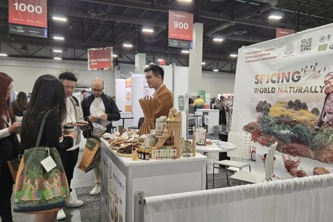 Vinasamex tại Hội chợ Supplyside Global 2025 - Hoa Kỳ. (Ảnh: PV)