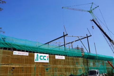 Thi công Nhà ga T2-Cảng hàng không Đồng Hới.