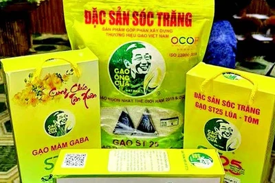 Gạo ST25 trở thành thương hiệu được nhiều người biết đến.