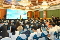 Toàn cảnh Lễ trao giải Cuộc thi “Tuyên truyền viên tiết kiệm điện năm 2025”.