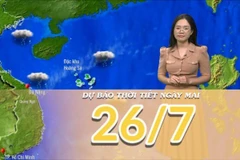 [Video] Dự báo thời tiết đêm nay và ngày mai 25/7/2025: Mưa dông trên diện rộng 