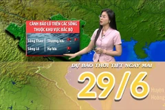 [Video] Dự báo thời tiết đêm nay và ngày mai 29/6/2025: Mưa lớn tiếp diễn ở khu vực Bắc Bộ