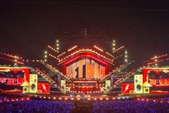Hình ảnh đại nhạc hội V Concert diễn ra vào tối 9/8/2025 tại Trung tâm Triển lãm Việt Nam (Đông Anh, Hà Nội)