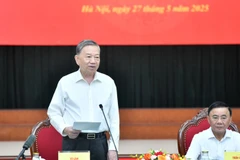 Tổng Bí thư Tô Lâm chủ trì làm việc với Ban Tổ chức Trung ương, ngày 25/7/2025. (Ảnh ĐĂNG KHOA)