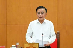 Đồng chí Trần Cẩm Tú, Ủy viên Bộ Chính trị, Thường trực Ban Bí thư ký ban hành Chỉ thị số 54-CT/TW. (Ảnh: DUY LINH) 