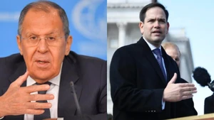 Ảnh minh họa: Ngoại trưởng Nga Sergei Lavrov (trái) và người đồng cấp Mỹ Marco Rubio. (Nguồn: Tân Hoa xã)