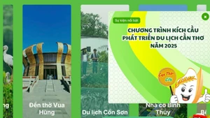 Giao diện Cổng thông tin du lịch Cần Thơ.