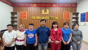 Các đối tượng bị bắt giữ liên quan đến vụ gây mất an ninh trật tự ở Khu công nghiệp Amata.