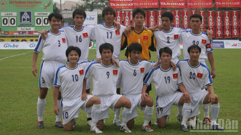 Đội U23 Việt Nam tham dự SEA Games 23, hơn nửa đội hình bị ra tòa sau giải đấu. (Ảnh: BẠCH DƯƠNG). ndo_br_u23-viet-nam-tai-sea-games-phi-7494.jpg